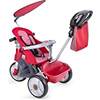 FEBER- Baby Trike Easy Evolution- Triciclo- Color Rojo- 24.9 x 14.0 x 11.9 (Famosa 800009473)